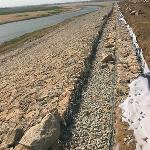 हॉट-डुबकी गैबियन बास्केट बॉक्स बनाए दीवार हाइड्रोलिक स्कुआइस गेट पत्थर कवच तटीय बैंक स्थिरीकरण - Product Image 6