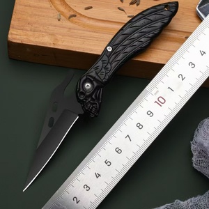 Couteau de poche pliable Venom personnalisable de qualité OEM pour le camping, lame en acier inoxydable 3CR13 ultra-affûtée, manche en acier au carbone, garantie 1 an - Product Image 2