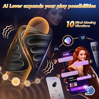 Elektrischer Masturbationsbecher für Männer mit Prostata-Stimulation aus TPE, App-Steuerung, Wasserdicht, Erwachsenen-Sexspielzeug