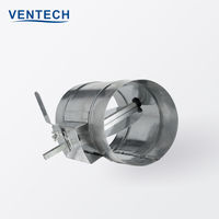 VENTECH Cvc Haute Qualité Ronde Conduit D'air Contrôle Du Volume Amortisseur