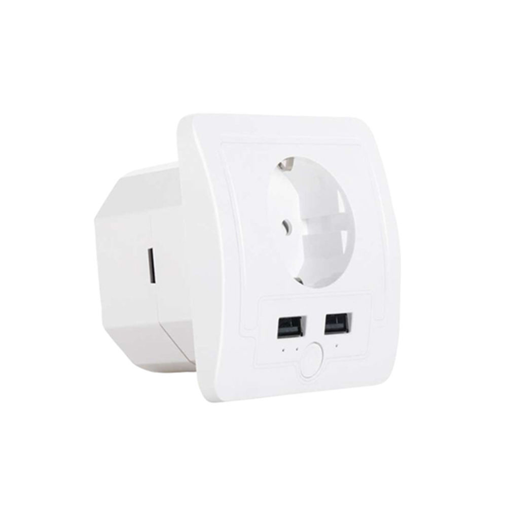 HONPNK European Wi-Fi Wall Socket Voice Remote Control Timed On/Off Function and Graffiti Style Smart Wall Socket