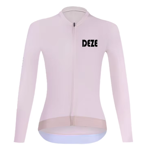 Jersey de Ciclismo de Manga Larga, Unisex, con Protección UV, Ligero, de Secado Rápido, Transpirable, que Absorbe la Humedad, Corte Ajustado, Estampado de Ondas, Elástico - Product Image 6