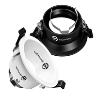 Plafonnier LED encastré 75 mm, spot LED de plafond MR16 GU10 COB, boîtier rond carré en aluminium, lampes LED GU10