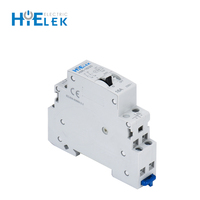 Relais à impulsion Hielek HIR-16 monophasé AC 12V-240V 50/60Hz certifié CE/IEC pour automatisation industrielle, montage sur rail DIN 16A