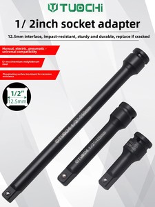 Juego de enchufes eléctricos de impacto hexagonal extendido de 22 piezas, estuche rígido, acero al cromo vanadio, adaptador Universal de 1/2 "para coche - Product Image 4