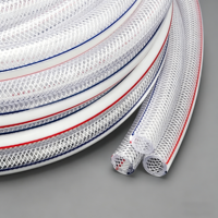 Tuyau d'eau flexible en PVC tressé haute pression, résistant aux UV et aux produits chimiques, transparent, robuste, 3/4" ID x 120" de longueur, certifié CE pour