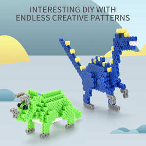 Jouets éducatifs de haute qualité pour enfants, puzzle 3D de dinosaures, bricolage, perles Perler, kit de perles à fusionner de 5 mm - Product Image 5