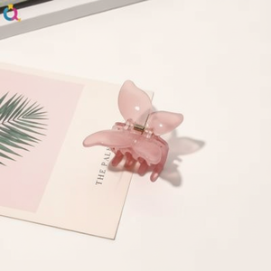 Vendita calda di tendenza di moda di lusso per ragazze forcine fatte a mano clip a scatto fiocco perla farfalla di cristallo cartone personalizzato all'ingrosso - Product Image 1