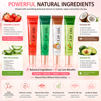 Huile nourrissante pour les lèvres au miel biologique et à la vitamine C, parfum noix de coco, fraise et miel, effet repulpant, marque privée