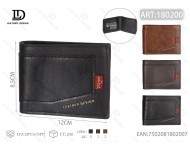 กระเป๋าสตางค์หนังแท้สำหรับผู้ชาย แบบพับสั้น สไตล์มินิมอล เหมาะสำหรับเป็นของขวัญ รุ่น AHT-10300 - Product Image 1