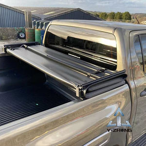 Couverture de Tonneau de camion 4x4 couverture de lit souple à trois volets couverture de rouleau de ramassage rétractable pour Nissan Navara NP300 D40 D22 <span class=keywords><strong>patrouille</strong></span> Wrangler - Product Image 3
