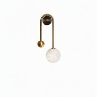 Lampe murale en marbre naturel espagnol - Style moderne minimaliste de luxe pour salon, chambre à coucher, chevet, couloir, éclairage décoratif