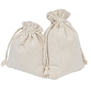 8*10cm Sacs à cordon en mousseline de coton Sacs en coton réutilisables avec cordon Produire un sac cadeau en vrac - Product Image 1