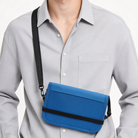 Porte-passeport RFID, sac bandoulière, sangle réglable détachable, pochette de cou, emplacements pour plusieurs cartes, organisateur de documents de voyage familial