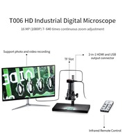 C Mount 16MP 135X 60 Fps Digital Industrial Video Camera Microscope for Monitor