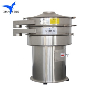 Thép không gỉ quay rung màn hình tiên phong Máy sàng lọc bột mịn, tinh bột ngô bột thực phẩm Màn hình rung tròn - Product Image 5