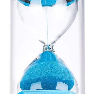 Zandloper 1 Minuut Zandloper Timer Kleurrijk Zand Horloge 1 Minuut, Kleine Blauwe Zand Klok Een Minuut, Plastic Uur Glas