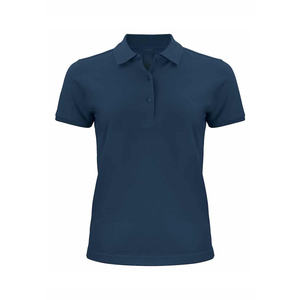 Polo léger en maille pour femme, à manches courtes, en tissu anti-humidité et à silhouette moderne, idéal pour l'été - Product Image 1