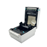 Printer Label Pengiriman Termal 4 Inci dengan Antarmuka USB+RS232 untuk Pencetakan Label Timbangan dengan Printer Struk