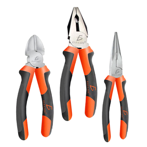 3pcs 3.5in Custom OEM Stainless Steel Serrated Jaw DIY Cutting Needle Nose Mini <b>Pliers</b> <b>Sets</b> for Jewelry Making - Product Image 4