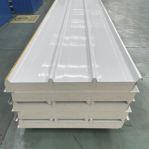 <span class=keywords><strong>Isolation</strong></span> modulaire à bas <span class=keywords><strong>prix</strong></span> 50/100mm panneau sandwich en polyuréthane PU panneau de toit PIR PUR pour chambre froide - Product Image 4