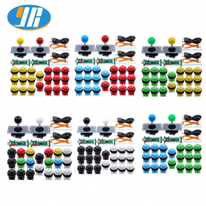 Kit DIY de jeu d'arcade YIRUN pour 2 joueurs, micro-interrupteurs, boutons encastrés, joystick 4/8 directions, carte encodeur USB - Product Image 1