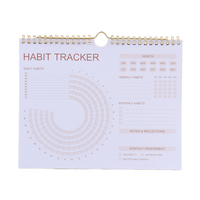 Carnet de suivi d'habitudes personnalisé, tableau d'objectifs, calendrier mural motivant, impression