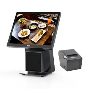 1920*1080 pixel capacitiva touch screen all in one pos system stainless steel pos hardware terminal cash register