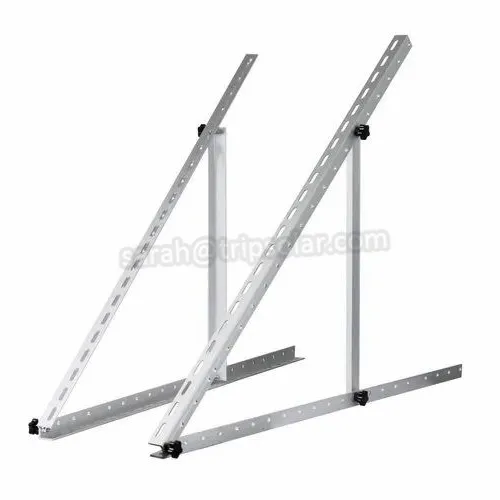 Medidor de prueba portátil 3 Gear Sola Triangle Racks pata delantera ajustable y pata trasera soporte Solar para panel de techo plano