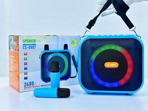 2 Mic altoparlante Karaoke altoparlante portatile microfono senza fili cambia voce colorato LED luce cantare per la casa dei bambini adulti - Product Image 4