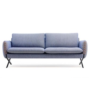 Confortable doux de style country américain meubles de bureau <span class=keywords><strong>2</strong></span> places <span class=keywords><strong>chesterfield</strong></span> en cuir marron canapé vente - Product Image 3