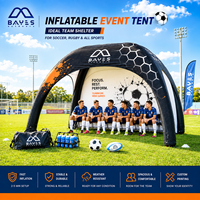 Tente gonflable pour équipe de football, personnalisable, abri pour les joueurs lors des tournois de football, zone de repos et événements de club