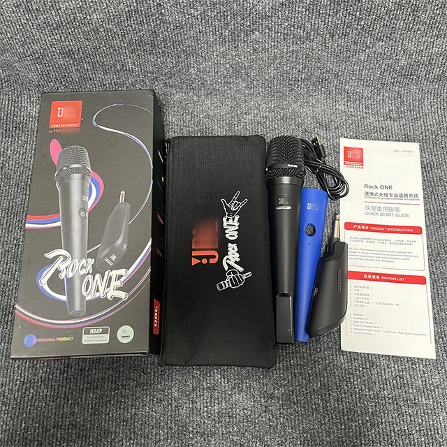 ROCK ONE Handheld Wireless Professional Recording Microphone for Home KTV Singing Live Streaming