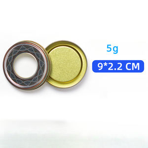 9*2cm Wholesale Empty Round Shape Spice Storage Package Boxes Customize 5g 10g Container for <strong>Saffron</strong> Food <strong>Spanish</strong> Metal Tin Box - Product Image 3
