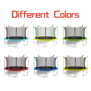 Nhà Máy Bán Hàng Trực Tiếp 10ft 12ft Lớn Ngoài Trời Vòng Gargen Red <span class=keywords><strong>Trampoline</strong></span> Ngoài Trời Với An Toàn Thang Cho Trẻ Em Và Trẻ Em - Product Image 2