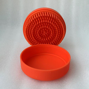 <span class=keywords><strong>2</strong></span>-en-1 <span class=keywords><strong>Mini</strong></span> espejo cepillo de silicona al por mayor salón estilo Airbag masaje cuero cabelludo herramienta - Product Image 3