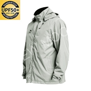 Veste de sport respirante à capuche avec logo personnalisé UPF50, veste de sport d'extérieur, protection solaire - Product Image 1