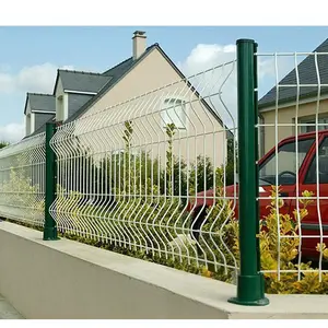 Metal tel örgü kaplama ve yeşil bahçe çit ile 3D kavisli kaynaklı tel örgü panel çit