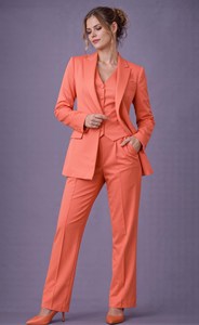 Elegant Women's Blazer Vest Pants <b>Set</b> Professional Business Suit Formal <b>Office</b> Wear Tailored Fashion Clothing for Women - Product Image 3