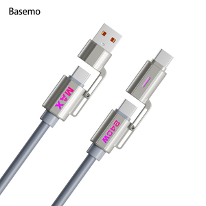 Hộp Basemo 240W 4-Trong-1 Max Rực Rỡ Hơi Thở Ánh Sáng Siêu Nhanh Sạc Bất Lỏng Silicone Cáp Dữ Liệu Cho Apple 8-16 - Product Image 5