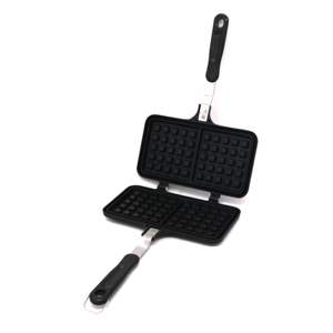 Sartén de restaurante de bajo precio, sartén de gofres de fundición cuadrada de doble cara para uso doméstico - Product Image 1