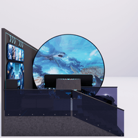 Système de cinéma 3D 5D 7D 9D VR personnalisé à visionnement à l'œil nu, simulateur de réalité virtuelle intelligent pour parc à thème
