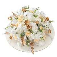 Plantes artificielles en forme de boule, décoration de mariage personnalisée, centre de table, boule de fleurs artificielles