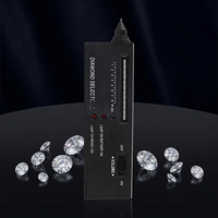 Lápiz Comprobador de Diamantes Compacto Mejorado, Selector de Piedras Preciosas con Indicador LED, Herramienta de Alta Precisión para Joyeros Principiantes y Expertos, Negro