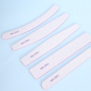 Lima de uñas de papel de lija de doble cara 100/180 granos, herramientas de manicura para dar forma y suavizar uñas naturales y acrílicas - Product Image 3