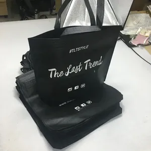 Ultrasonic Non Woven Bag Polypropylene Reusable Non Woven Fabric Tote Bags With Logo Rpet Printing Non-woven Gift Bag