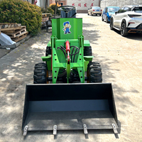 Produttore prezzo all'ingrosso caricatore elettrico fattoria 1ton 0,8ton 600kg compatto elettrico Mini batteria anteriore caricatore ruote