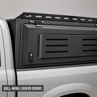 Capot rigide en aluminium pour pick-up, type Gull Wing, avec portes relevables, fenêtres à persiennes et porte-bagages de toit pour Ford Ranger OEM ODM