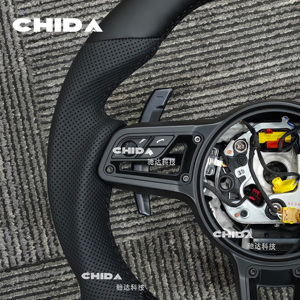 พวงมาลัยหนังแท้สีดำคุณภาพสูงแบบกำหนดเองสำหรับรถปอร์เช่ พานาเมร่า มาคันน์ คาเยนน์ 718 911 918 958 970 971 - Product Image 4