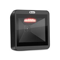 Lecteur de codes-barres omnidirectionnel de bureau 2D Eyoyo EY-8550, mains libres, filaire, USB, grand format, pour supermarché, bibliothèque, magasin de détail